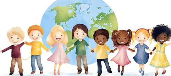 en gruppe barn som poserer for et bilde en gruppe barn som poserer for et bilde