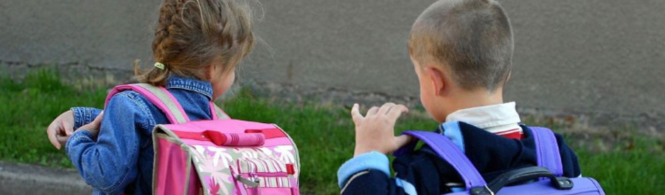 Elever første skoledag